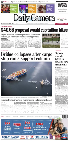 Cover of Daily Camera (Boulder)