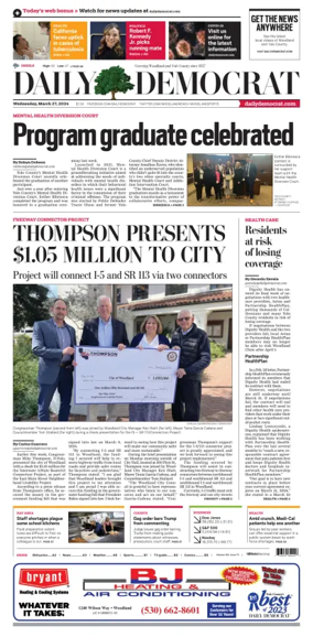 Cover of Daily Democrat (Woodland)