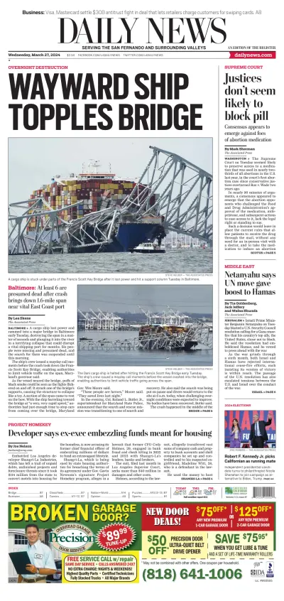 Cover of Daily News (Los Angeles)