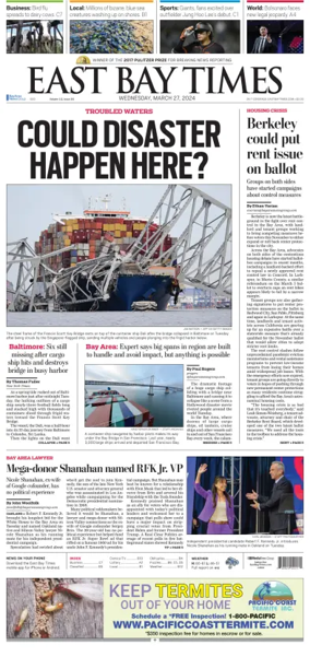 Cover of East Bay Times