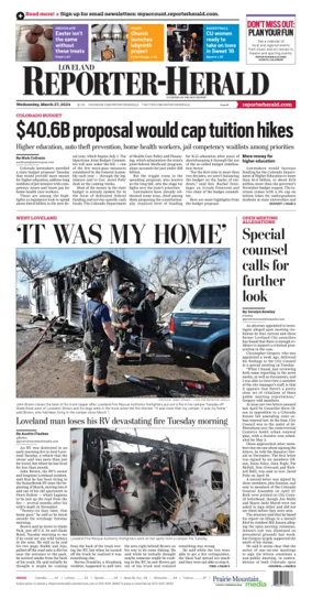 Cover of Loveland Reporter-Herald