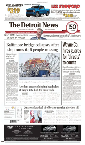 Cover of The Detroit News