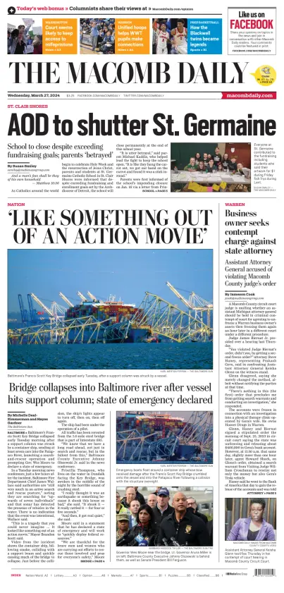 Cover of The Macomb Daily