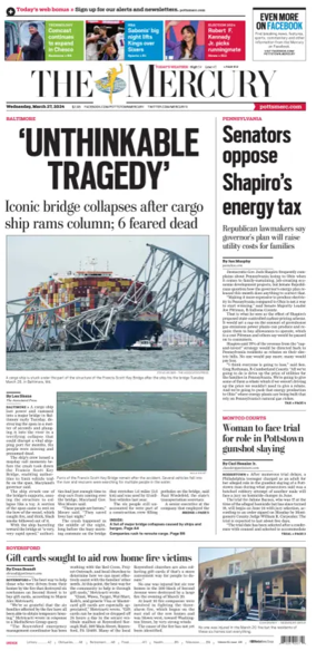 Cover of The Mercury (Pottstown, PA)