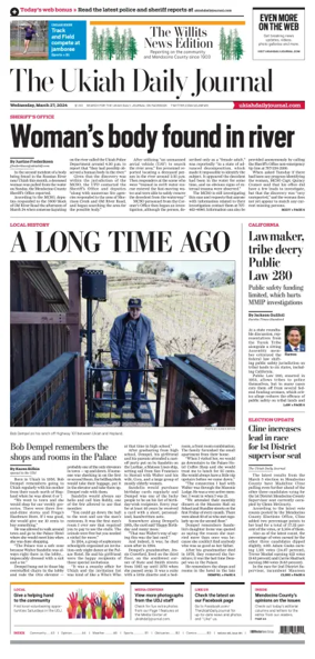 Cover of The Ukiah Daily Journal