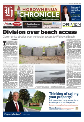 Cover of Horowhenua Chronicle