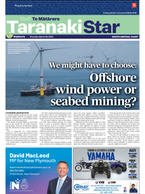 Cover of South Taranaki Star