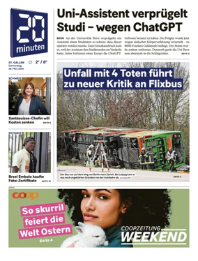 Cover of 20 Minuten - St. Gallen