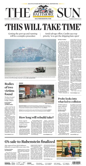 Cover of Baltimore Sun