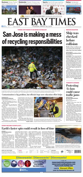 Cover of East Bay Times