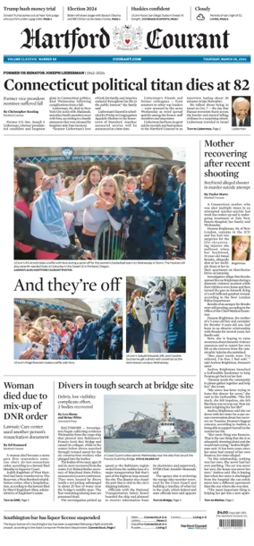 Cover of Hartford Courant