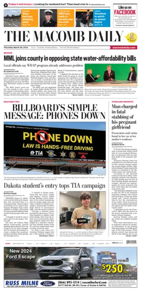 Cover of The Macomb Daily