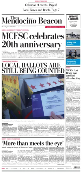 Cover of The Mendocino Beacon