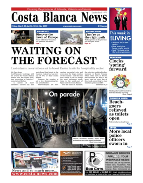 Cover of Costa Blanca News (North Edition)  