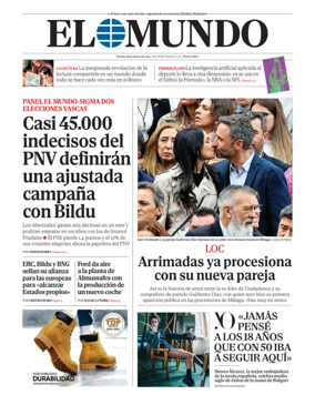 Cover of El Mundo Primera Edición Int