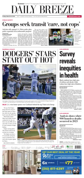 Cover of Daily Breeze (Torrance)