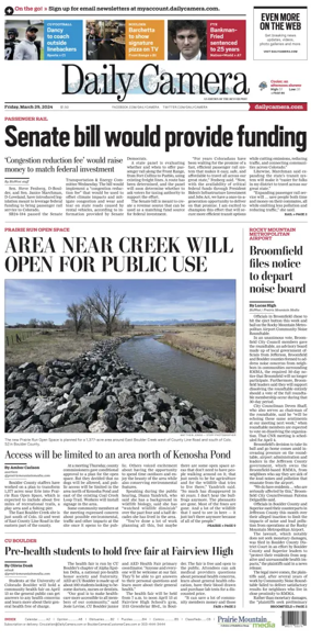 Cover of Daily Camera (Boulder)