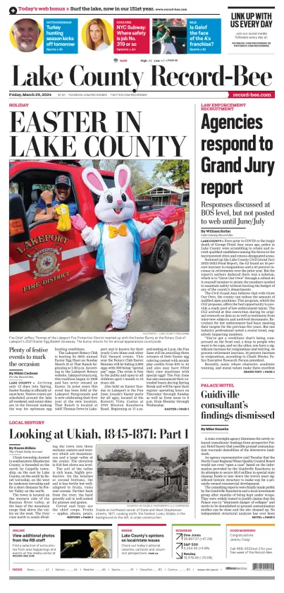 Cover of Lake County Record-Bee