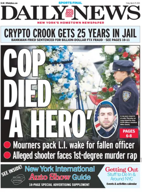 Cover of New York Daily News