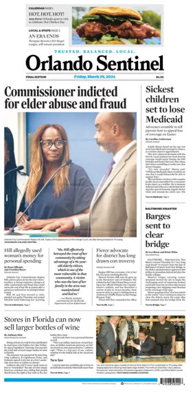 Cover of Orlando Sentinel