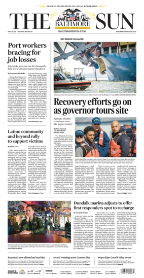 Cover of Baltimore Sun