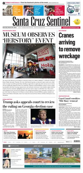 Cover of Santa Cruz Sentinel