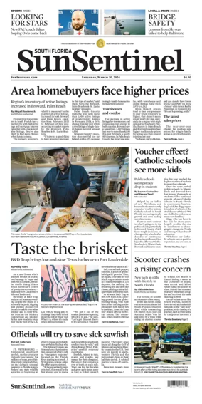 Cover of Sun Sentinel Palm Beach Edition