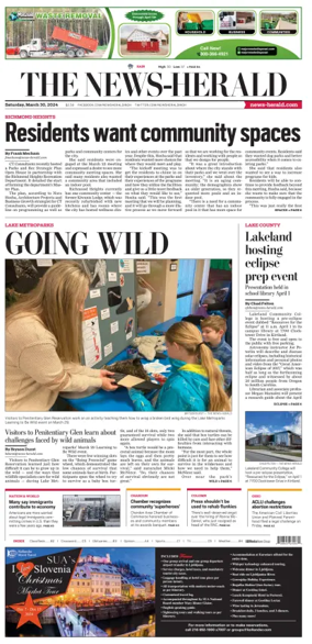 Cover of The News Herald (Willoughby, OH)