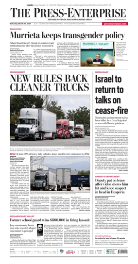 Cover of The Riverside Press-Enterprise