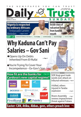 Cover of Sunday Trust