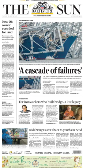 Cover of Baltimore Sun Sunday
