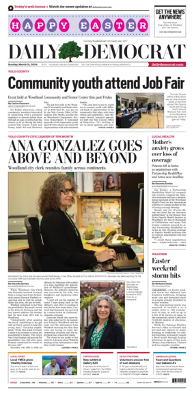 Cover of Daily Democrat (Woodland)