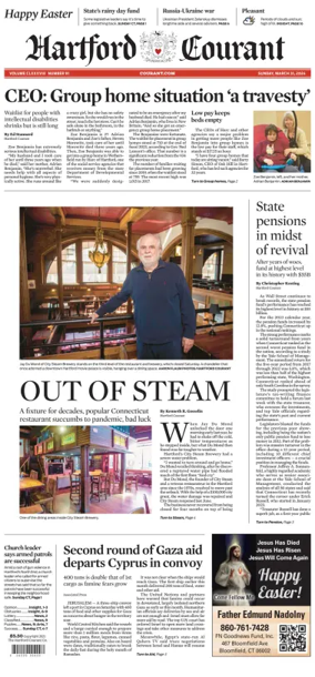 Cover of Hartford Courant (Sunday)