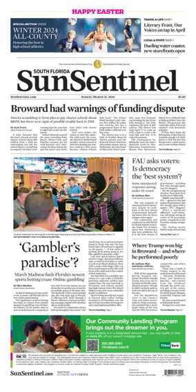 Cover of South Florida Sun-Sentinel Palm Beach (Sunday)