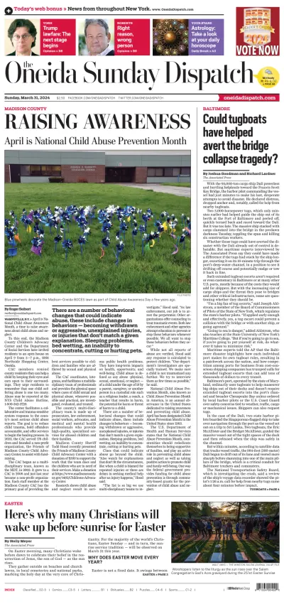 Cover of The Oneida Daily Dispatch (Oneida, NY)