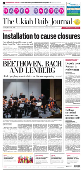 Cover of The Ukiah Daily Journal