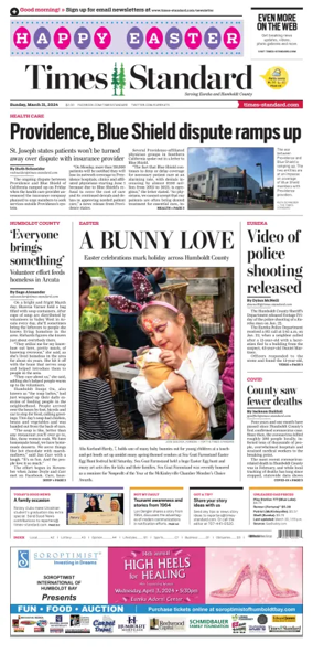 Cover of Times Standard (Eureka)