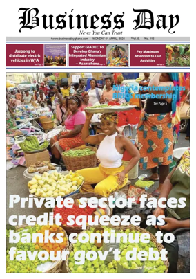 Cover of Business Day (Ghana)