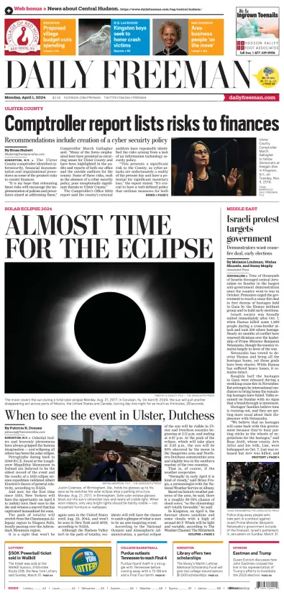 Cover of Daily Freeman (Kingston, NY)