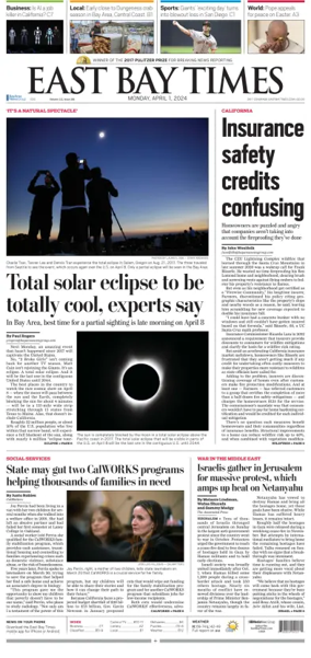 Cover of East Bay Times