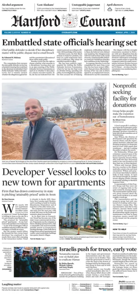 Cover of Hartford Courant