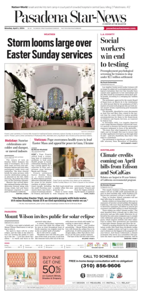 Cover of Pasadena Star-News