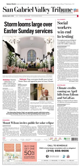 Cover of San Gabriel Valley Tribune