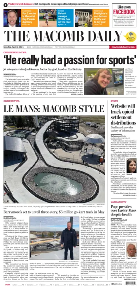 Cover of The Macomb Daily