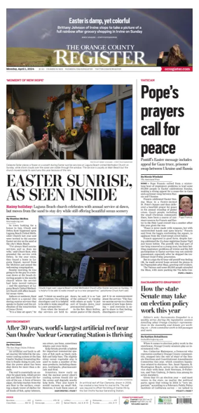 Cover of The Orange County Register