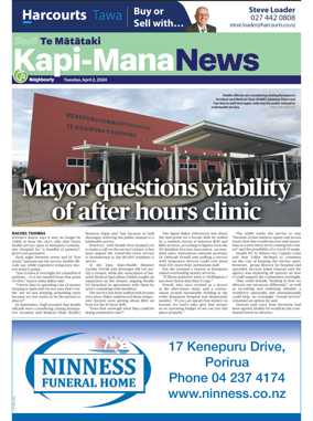 Cover of Kapi-Mana News