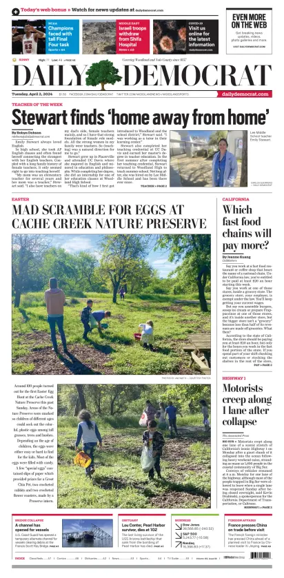 Cover of Daily Democrat (Woodland)
