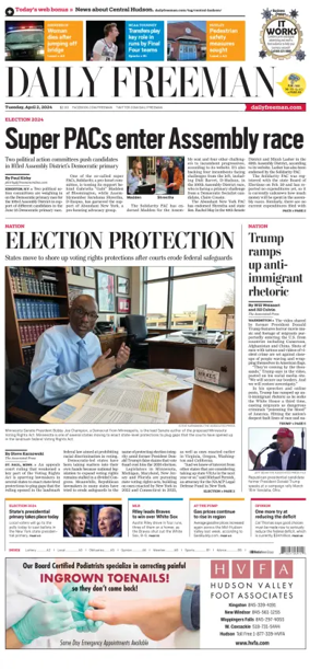 Cover of Daily Freeman (Kingston, NY)