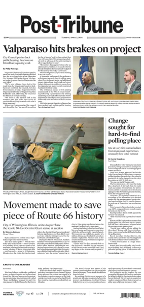 Cover of Post-Tribune