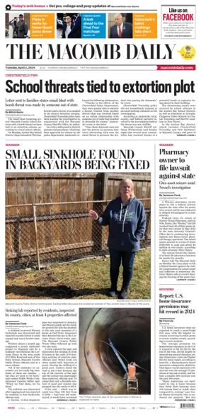 Cover of The Macomb Daily